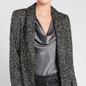 Alice + Olivia stylish oversized sequin blazer.
